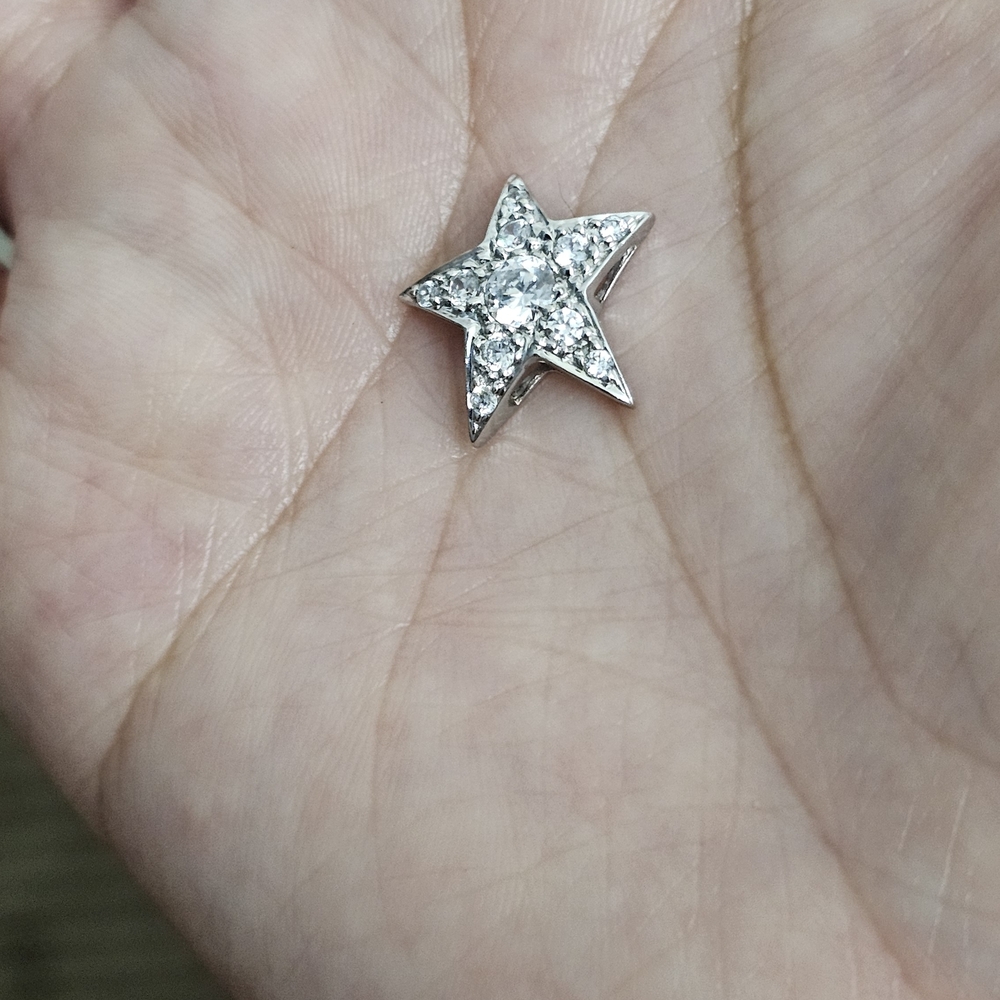 White Gold Star Pendant